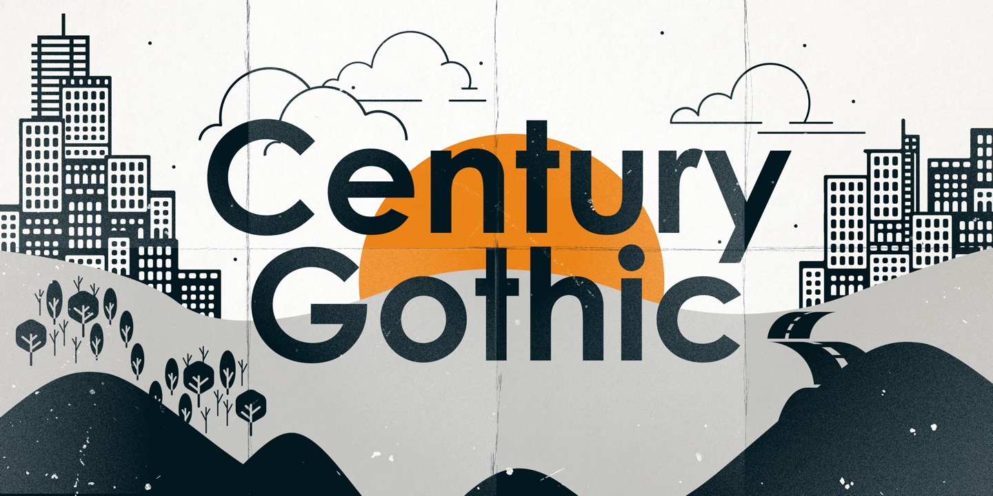 Ejemplo de fuente Century Gothic #1