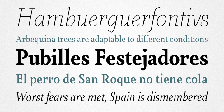 Ejemplo de fuente Farrerons Serif #3