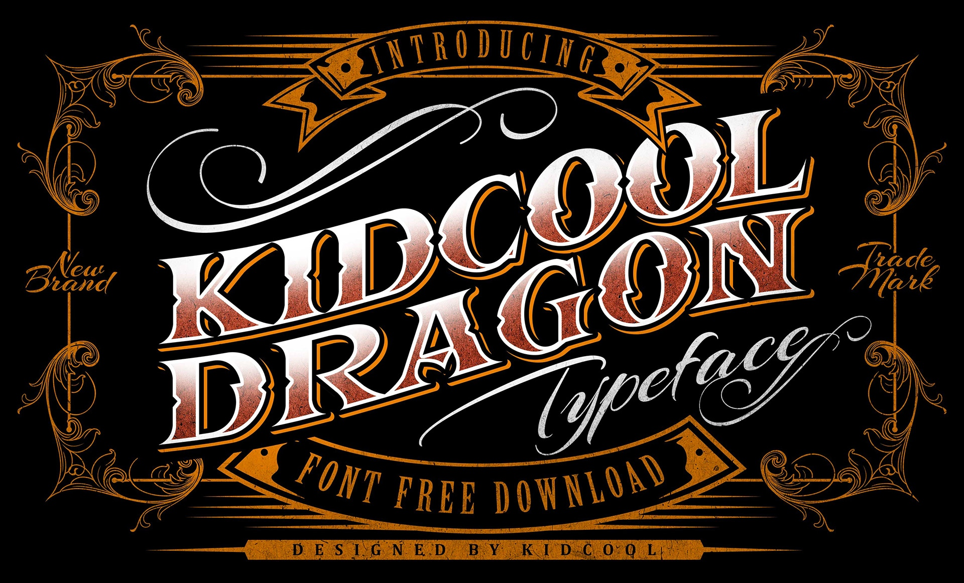 Ejemplo de fuente Kidcool Dragon #1