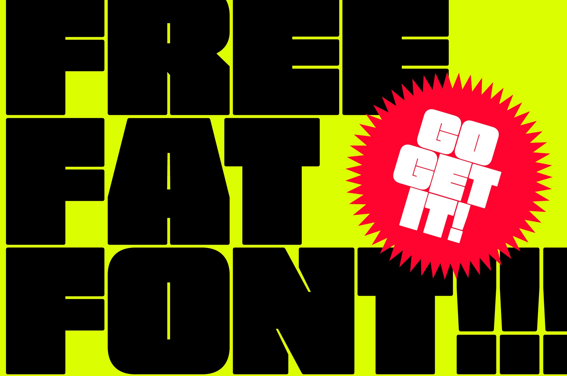 Ejemplo de fuente Free Fat Font #1