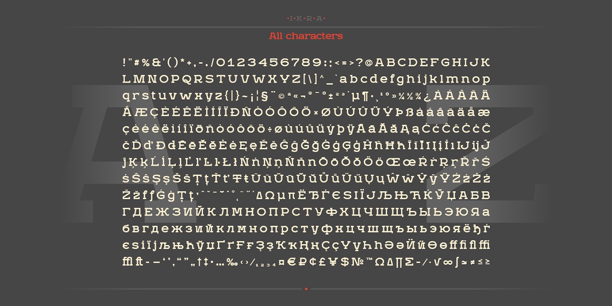 Ejemplo de fuente Ikra Slab #4