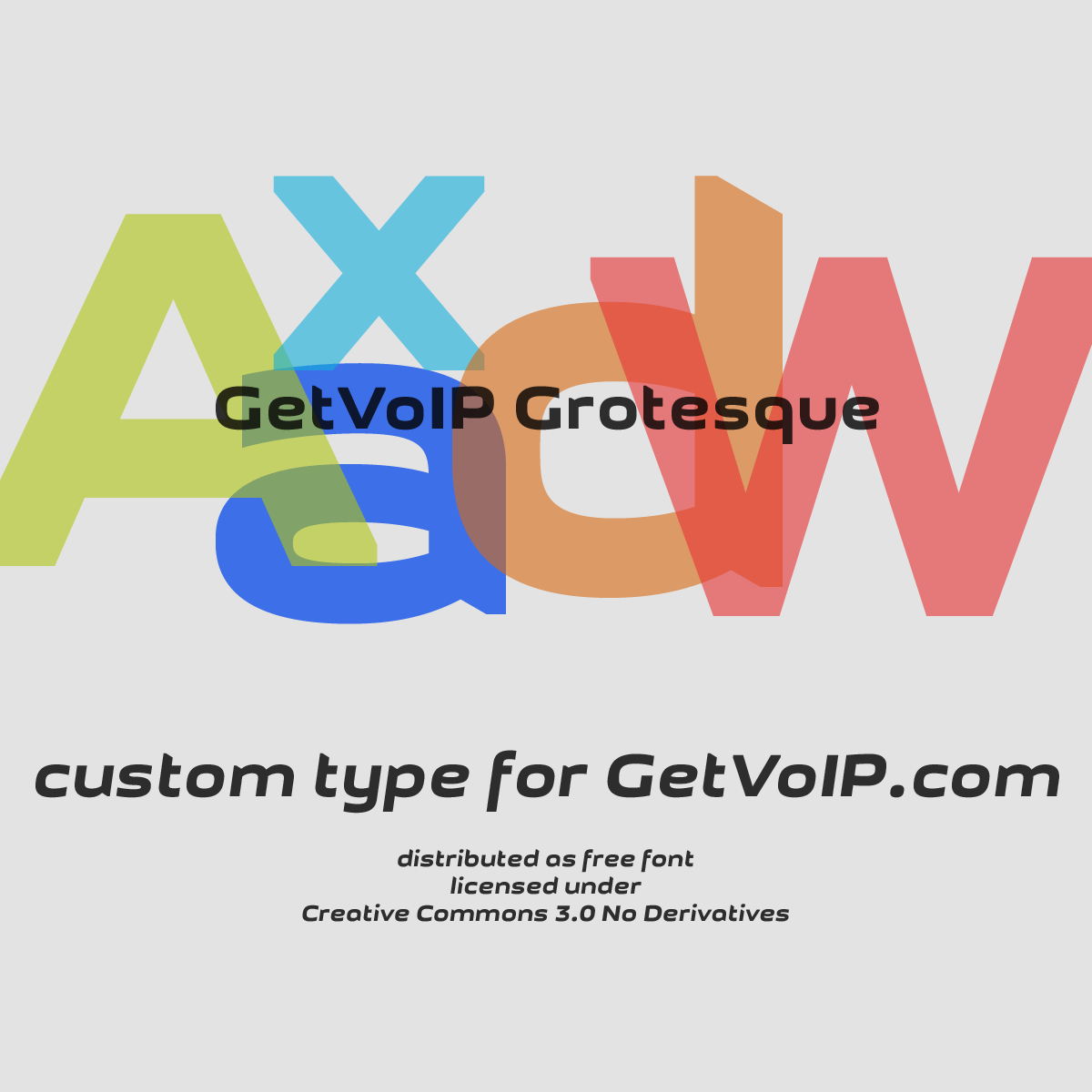 Ejemplo de fuente GetVoIP Grotesque #1