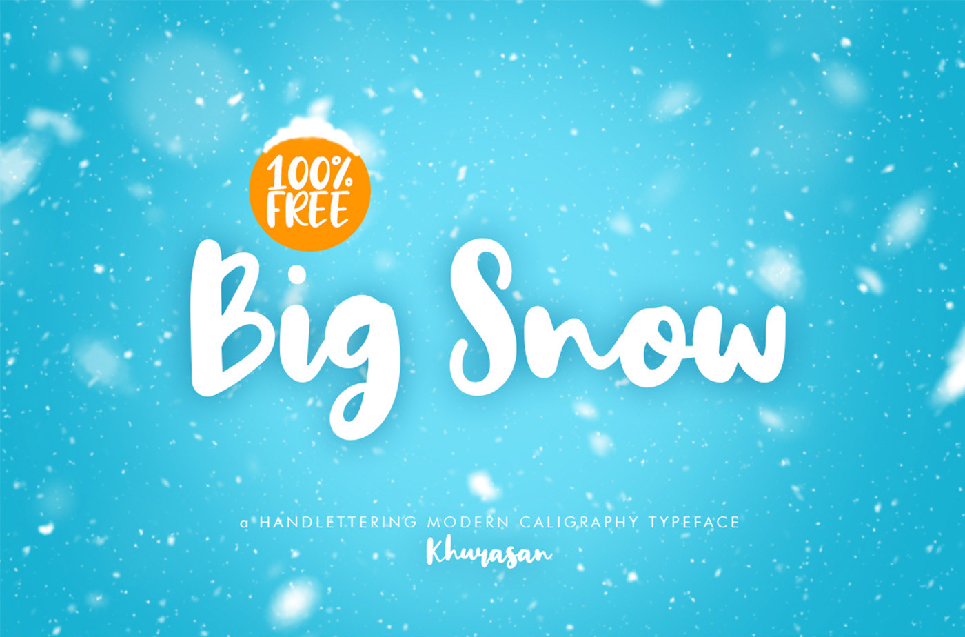 Ejemplo de fuente Big Snow #1