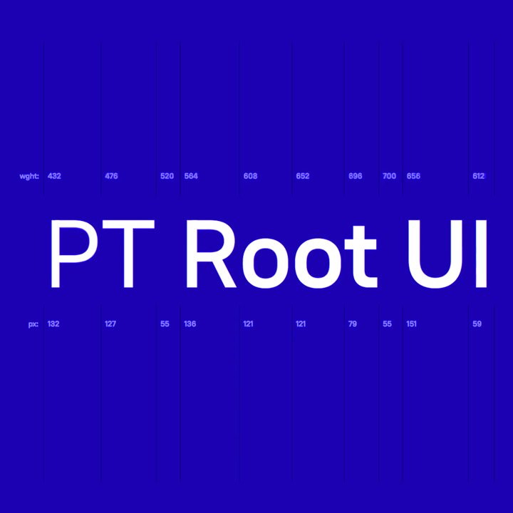 Ejemplo de fuente PT Root UI #1