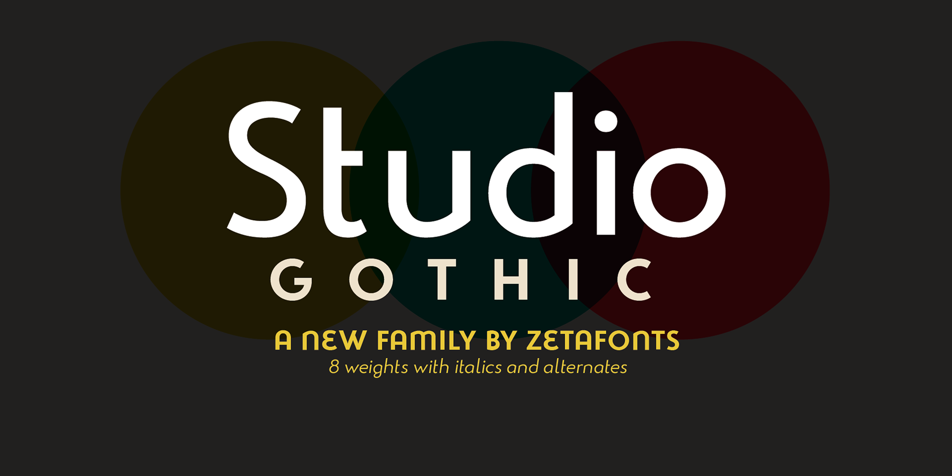 Ejemplo de fuente Studio Gothic #1