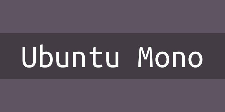 Ejemplo de fuente Ubuntu Mono #1