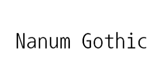 Ejemplo de fuente Nanum Gothic Coding #1