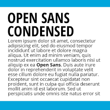 Ejemplo de fuente Open Sans Condensed #2