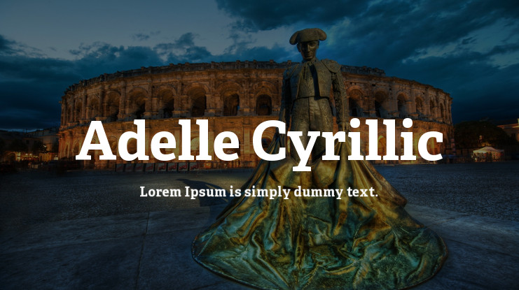 Ejemplo de fuente Adelle Cyrillic #1