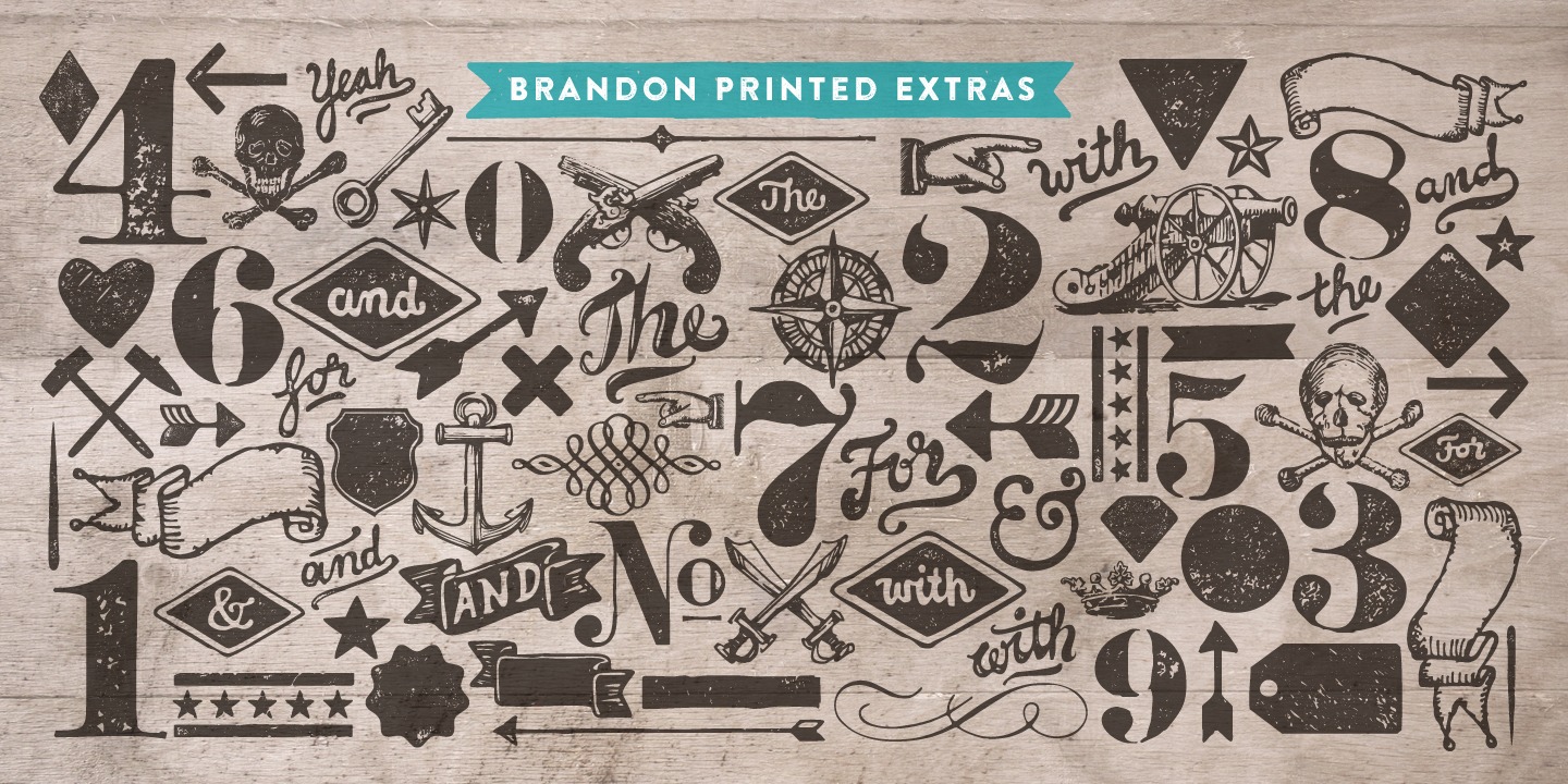 Ejemplo de fuente Brandon Printed #5