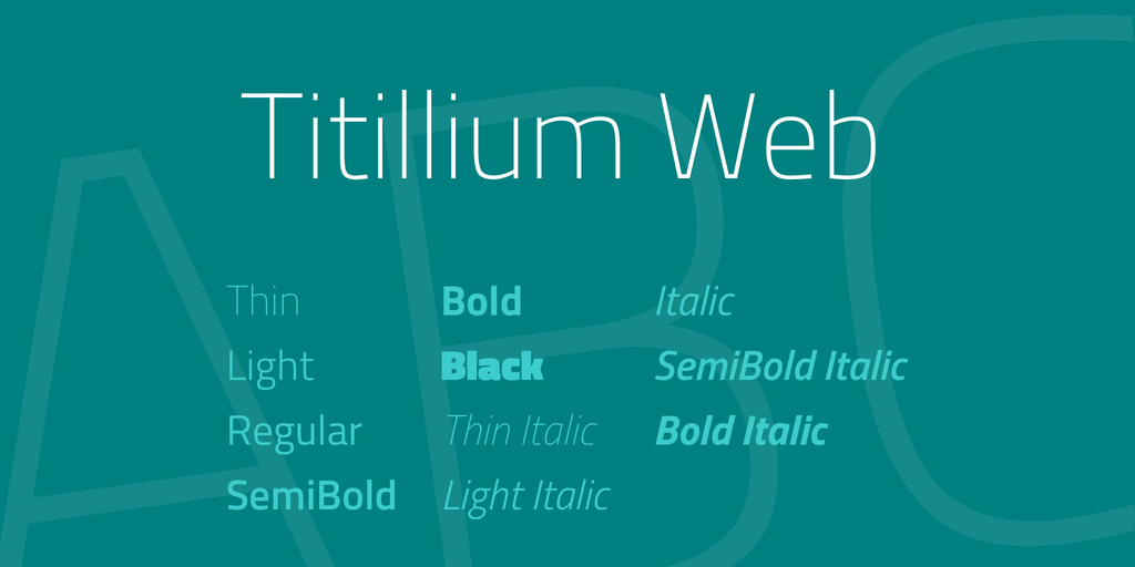 Ejemplo de fuente Titillium Web #1