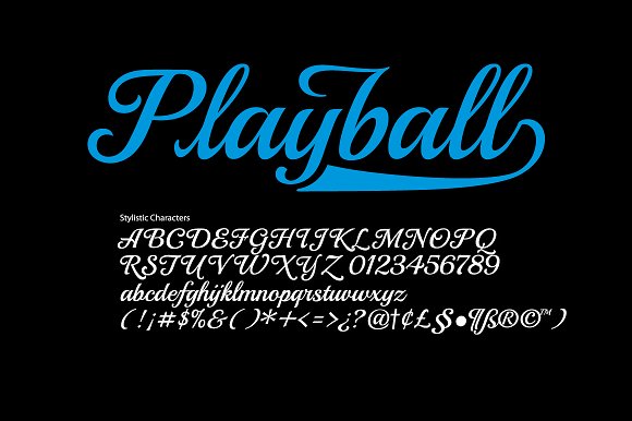 Ejemplo de fuente Playball #1