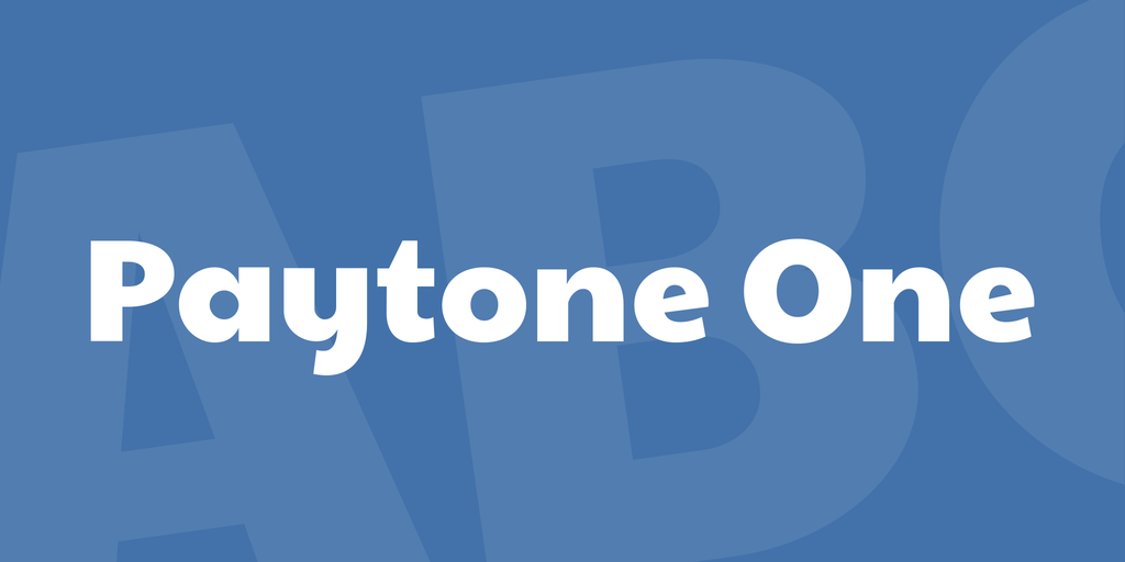 Ejemplo de fuente Paytone One #1