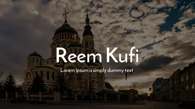 Ejemplo de fuente Reem Kufi #1