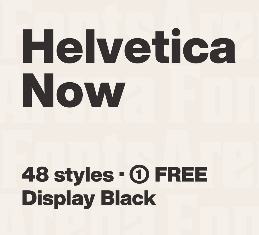 Ejemplo de fuente Helvetica Now Display #1