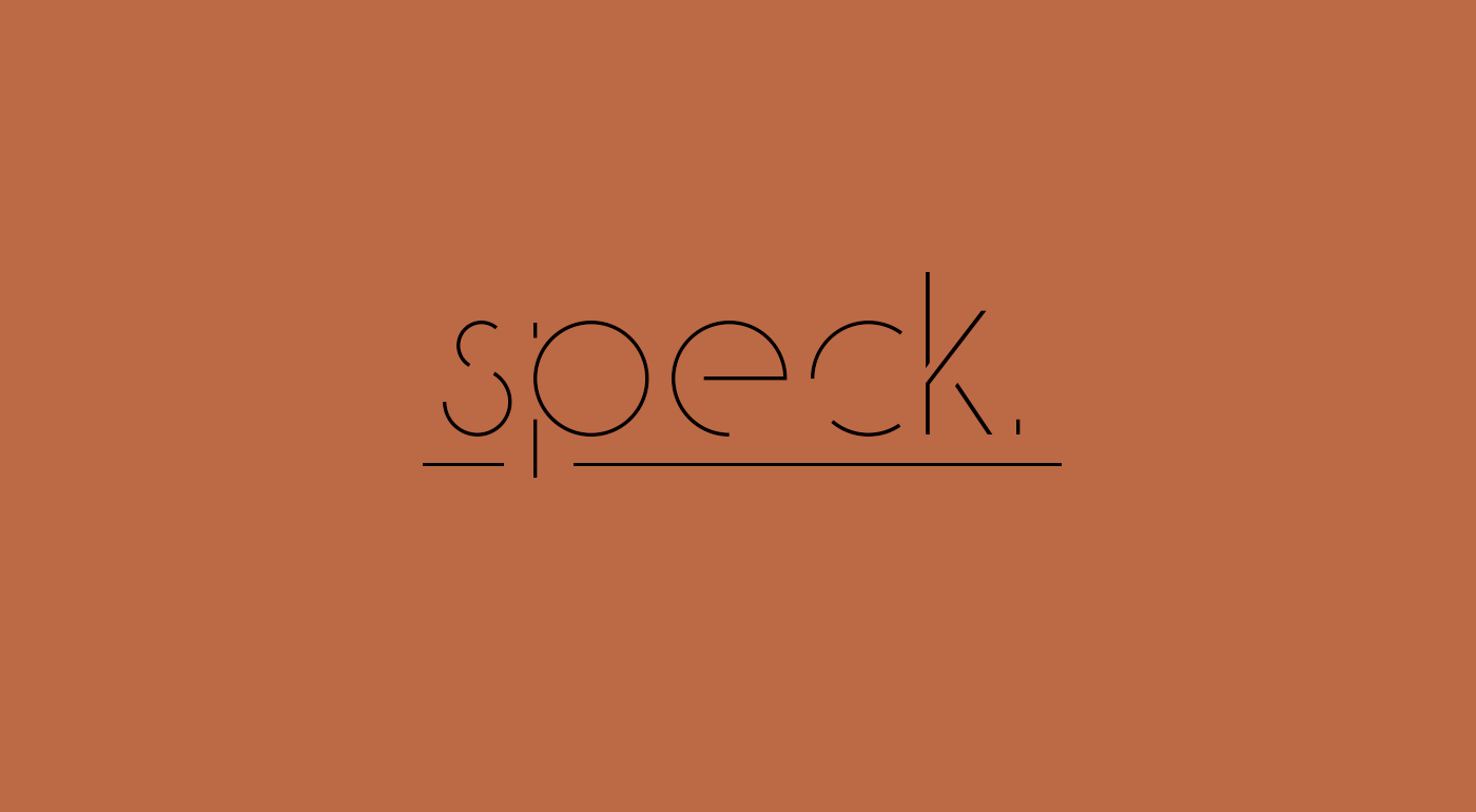 Ejemplo de fuente Speck Display #1