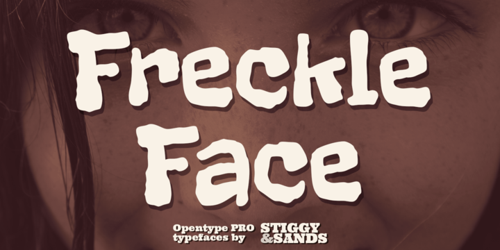 Ejemplo de fuente Freckle Face #1