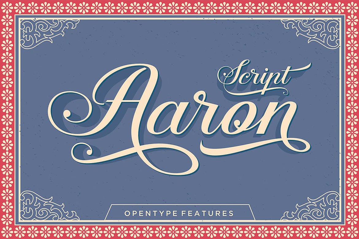 Ejemplo de fuente Aaron Script #1