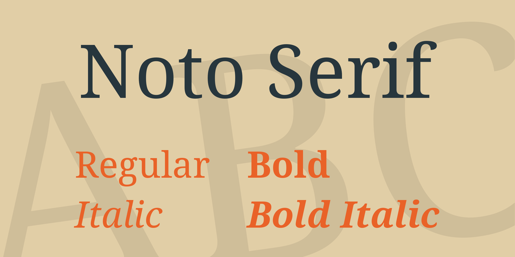 Ejemplo de fuente Noto Serif TC #1