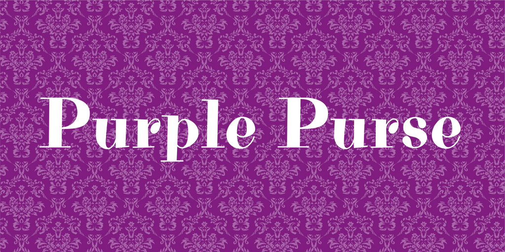 Ejemplo de fuente Purple Purse #1