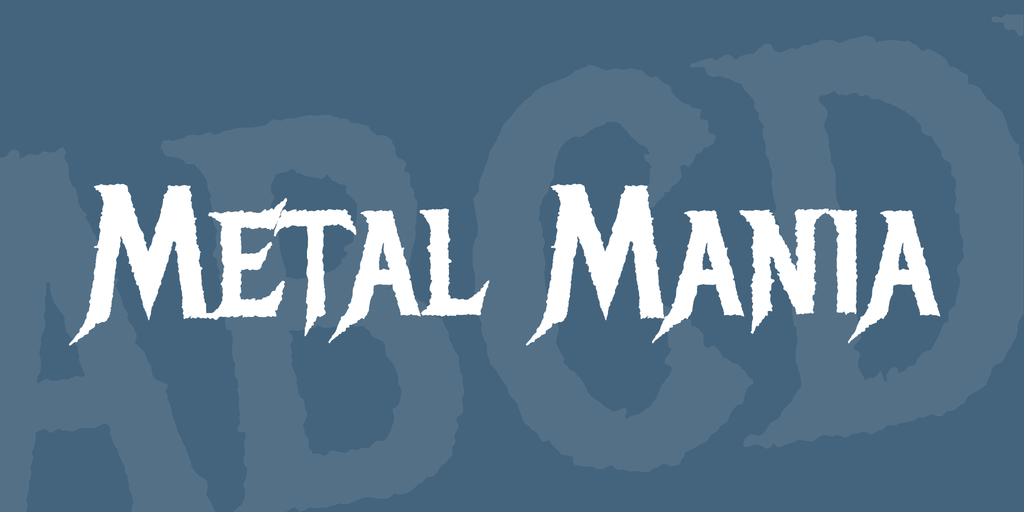 Ejemplo de fuente Metal Mania #1