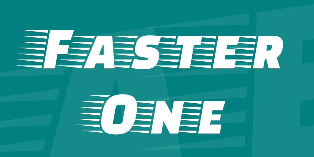 Ejemplo de fuente Faster One #1