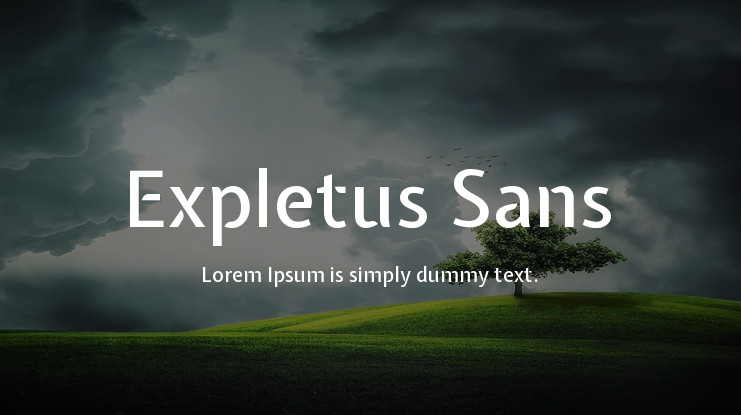 Ejemplo de fuente Expletus Sans #1