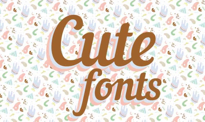 Ejemplo de fuente Cute Font #1