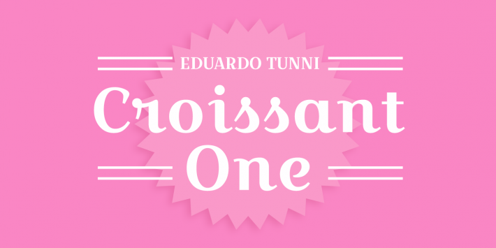 Ejemplo de fuente Croissant One #1