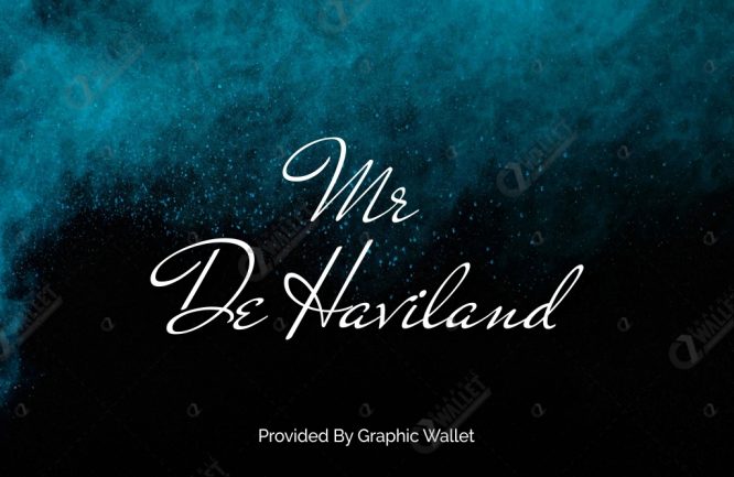 Ejemplo de fuente Mr De Haviland #1