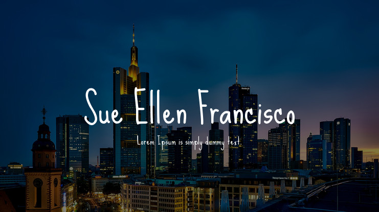 Ejemplo de fuente Sue Ellen Francisco #1