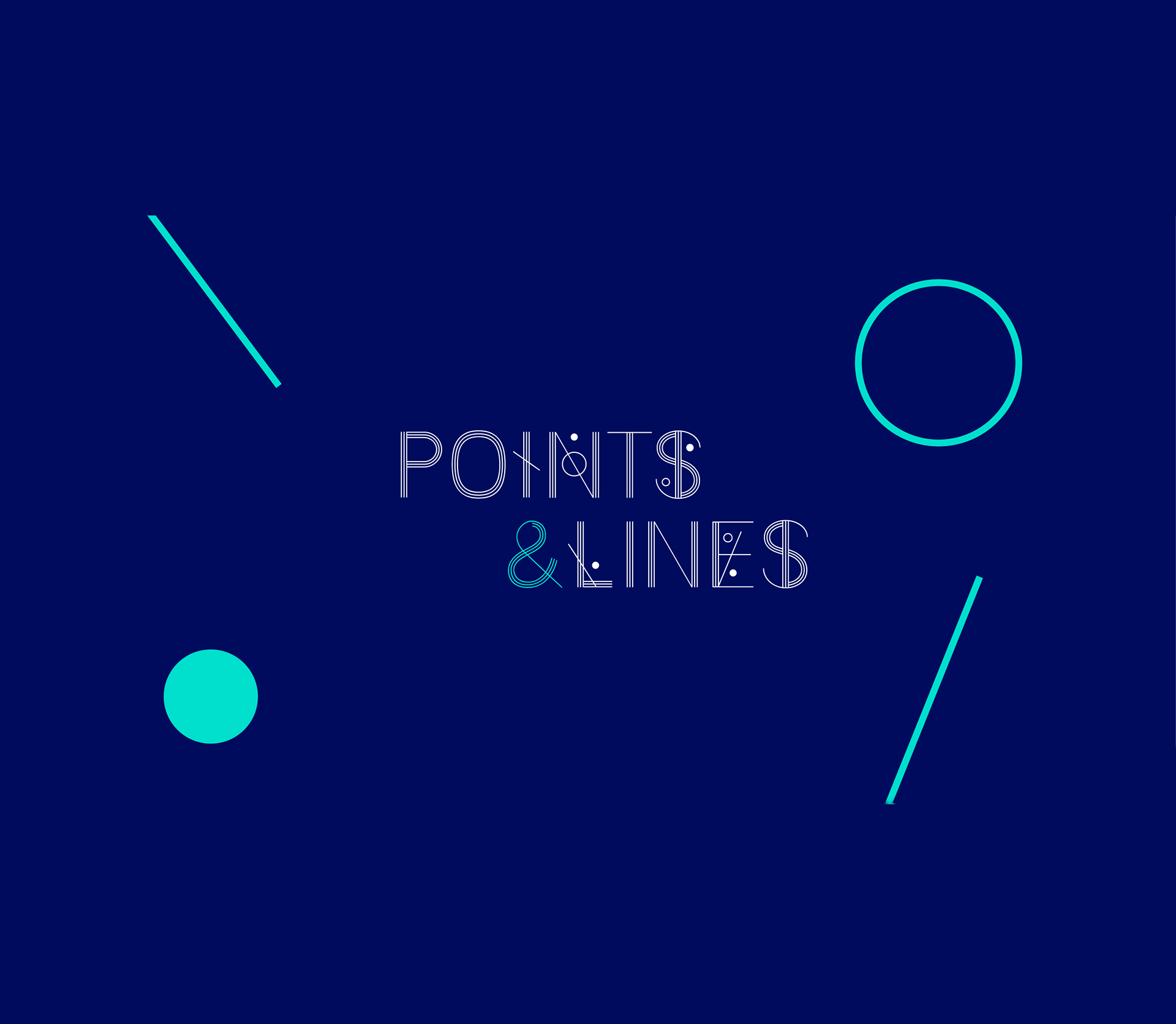 Ejemplo de fuente Points & Lines #1