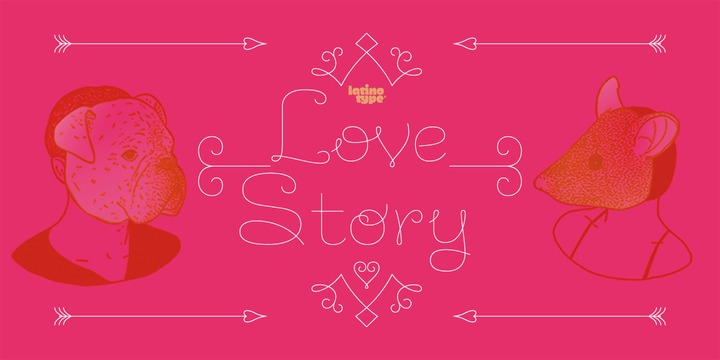 Ejemplo de fuente Love Story #1