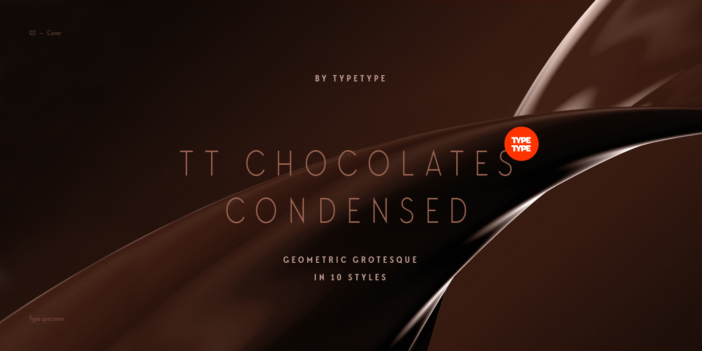 Ejemplo de fuente TT Chocolates Condensed #2