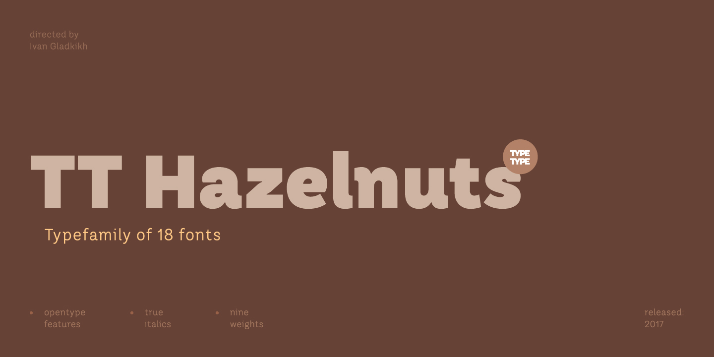 Ejemplo de fuente TT Hazelnuts #2