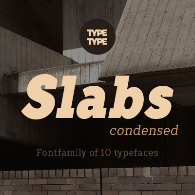 Ejemplo de fuente TT Slabs Condensed #1