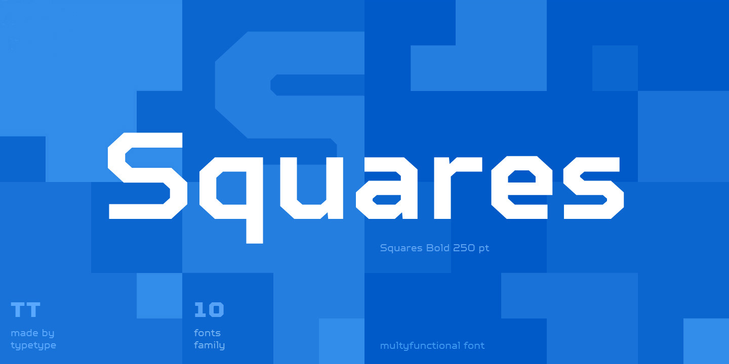 Ejemplo de fuente TT Squares #2