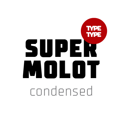 Ejemplo de fuente TT Supermolot Condensed #1