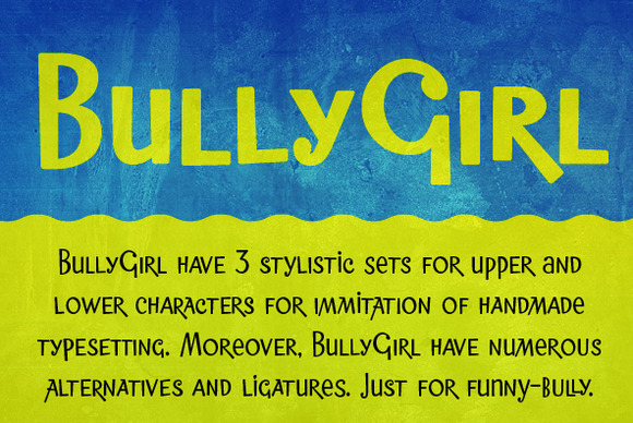 Ejemplo de fuente BullyGirl #1