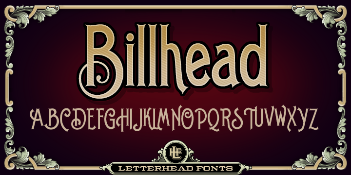 Ejemplo de fuente LHF Billhead #1