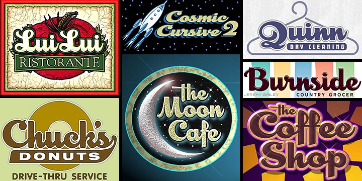 Ejemplo de fuente LHF Cosmic Cursive #2