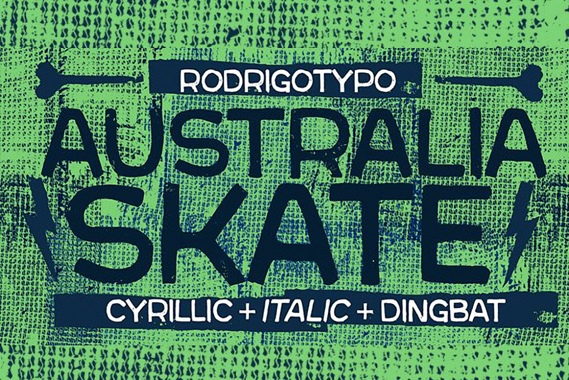 Ejemplo de fuente Australia Skate #1