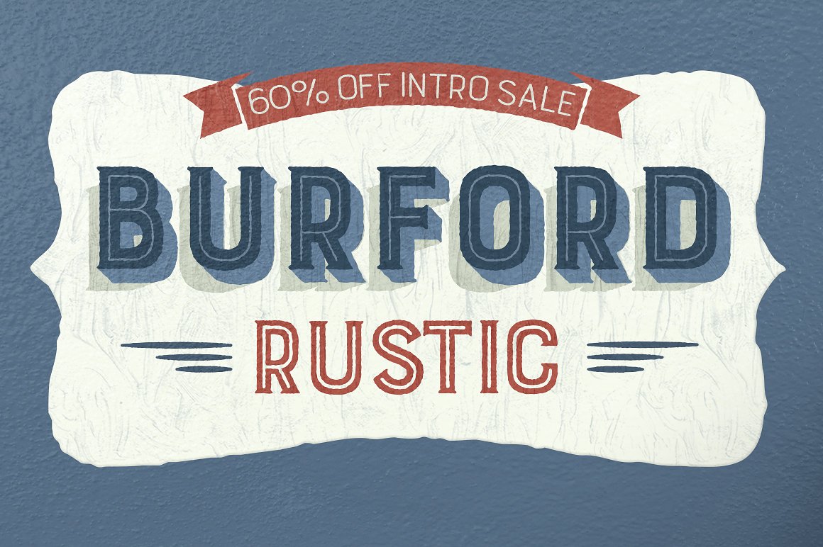 Ejemplo de fuente Burford Rustic #5