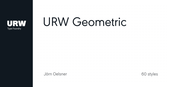 Ejemplo de fuente URW Geometric #1