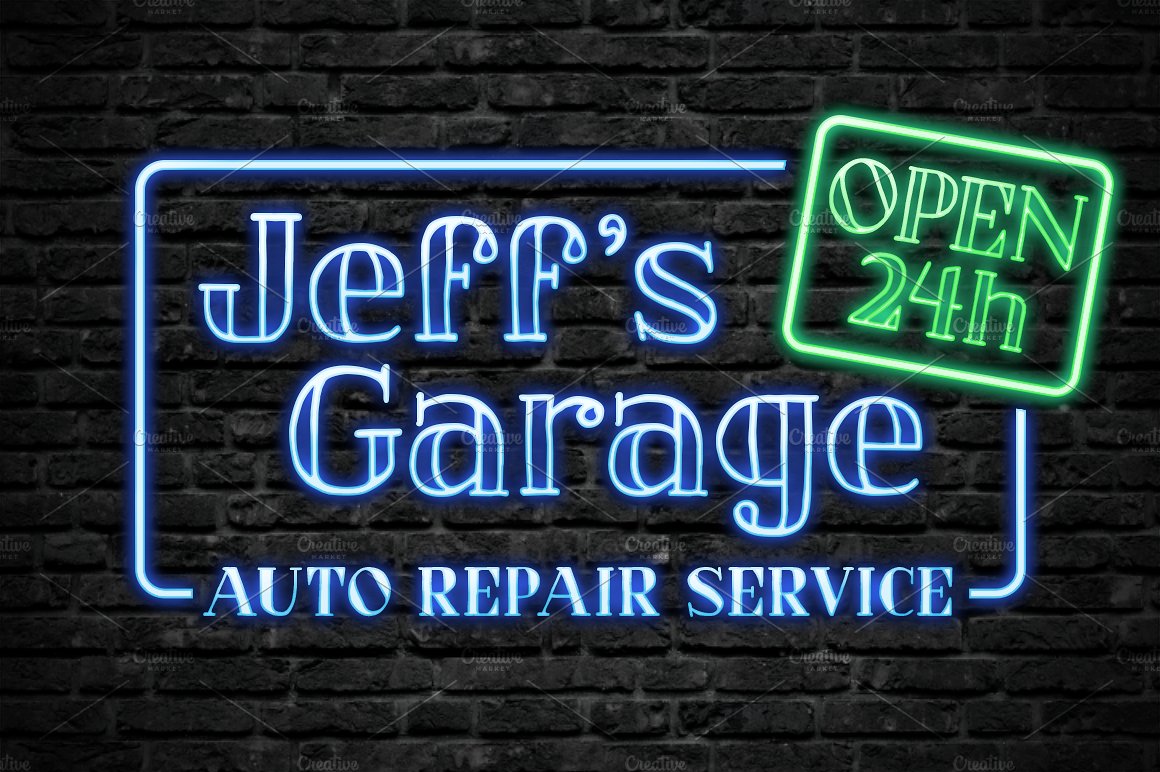 Ejemplo de fuente Jeff’s Garage #5