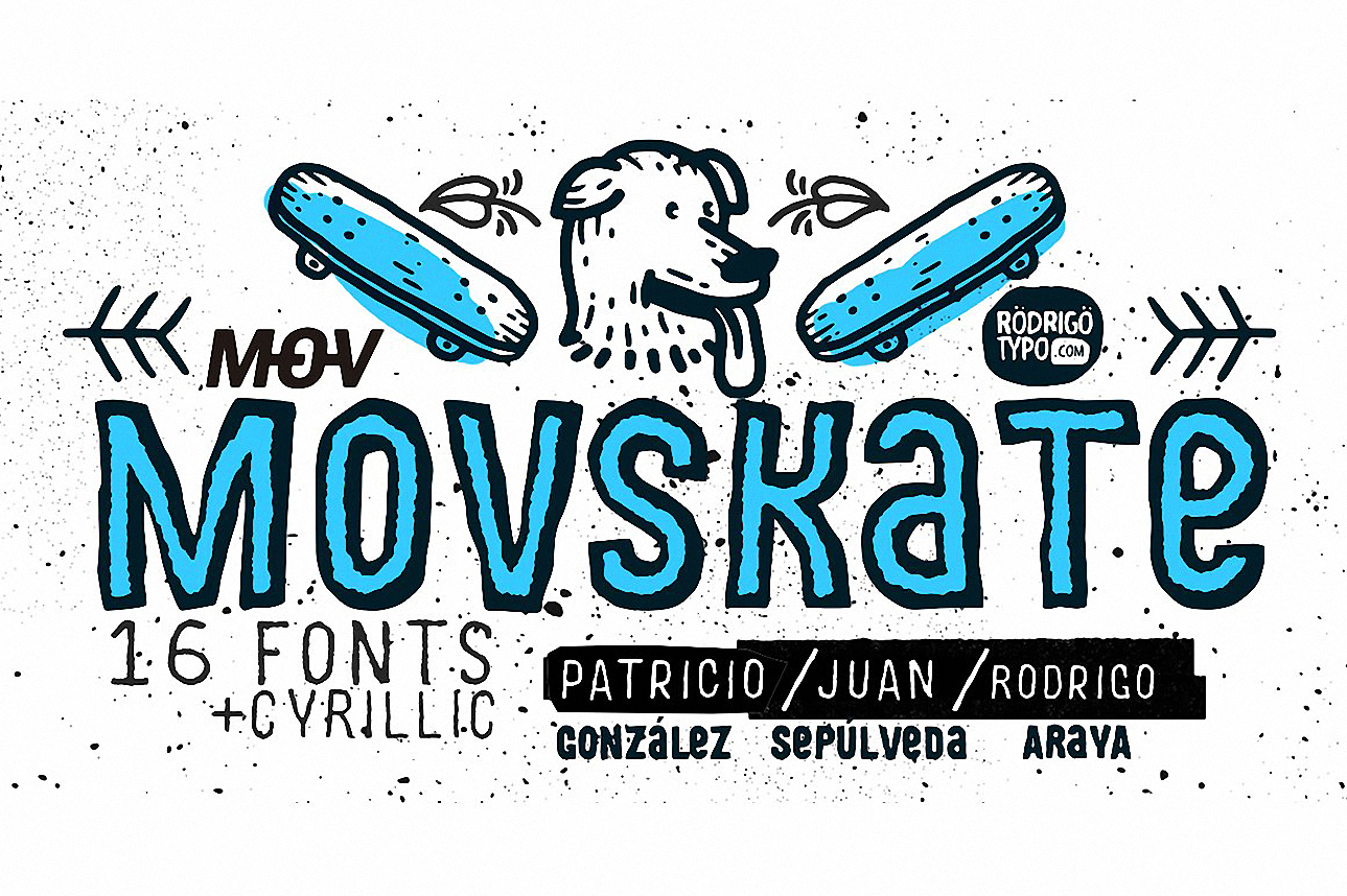 Ejemplo de fuente MOVSKATE #1