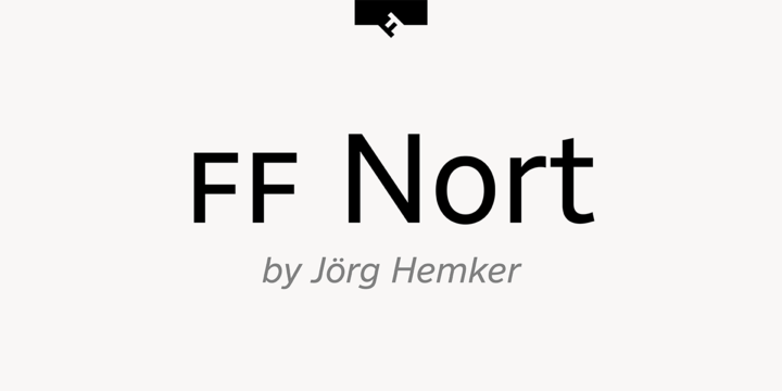 Ejemplo de fuente FF Nort #1