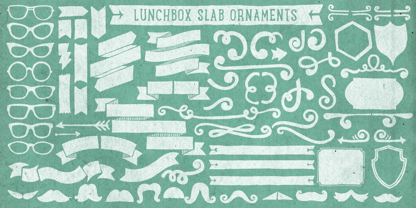 Ejemplo de fuente LunchBox Slab #11