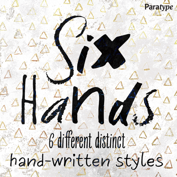 Ejemplo de fuente Six Hands #1