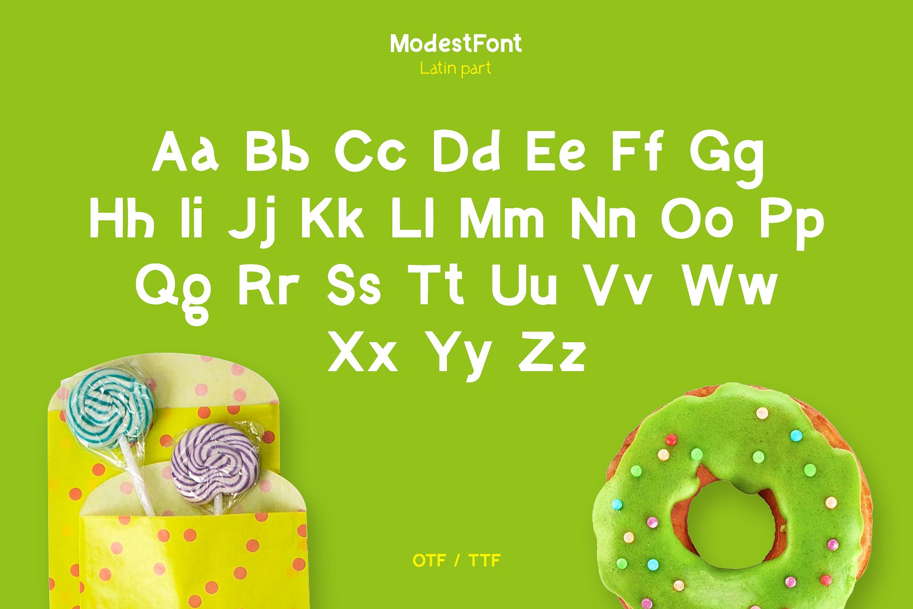 Ejemplo de fuente Modest Font #9